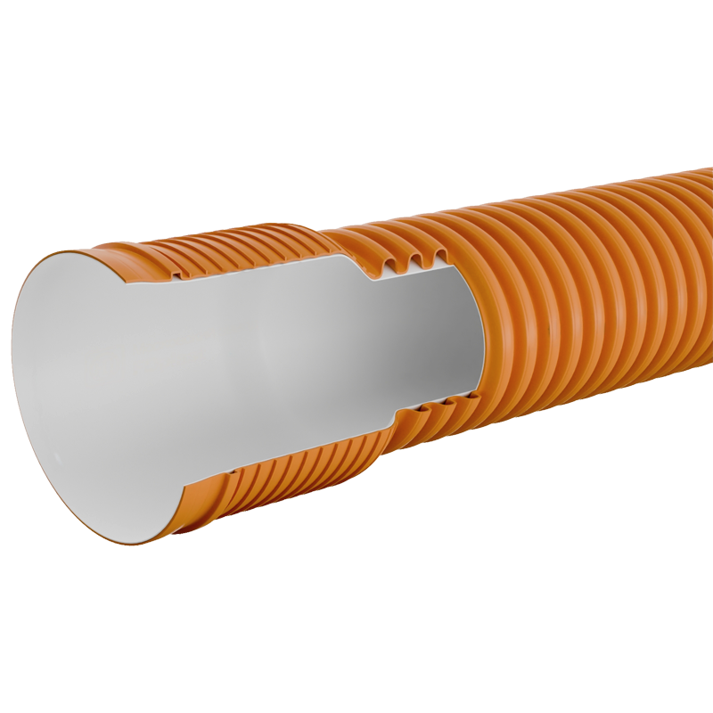 Труба гофрированная ПП 575х500 SN10 6,3м с раструбом FDplast-2