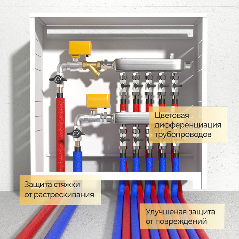 Трубка теплоизоляционная Energoflex SuperProtect DN 35 толщина 13мм от -40 до +95°C длина 2м красная-2