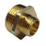 Ниппель латунный никелированный DN 20-15 PN 40 штуцер-штуцер переходный купить в Кемерово | «Проконсим»