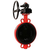 Затворы чугунные дисковые DN 50-300 PN 16 межфланцевые с концевиками и чугунным диском с редуктором РАШВОРК купить в Кемерово | "Проконсим"