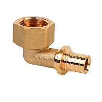 Угольники латунные для PEX-PEX труб DN 16-32 PN 16 под надвижную гильзу MVI SF.431 купить в Кемерово | "Проконсим"