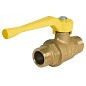 Кран латунный шаровой газовый 11Б27п DN15 PN40 рычаг штуцер-штуцер БАЗ Standart купить в Кемерово | "Проконсим"
