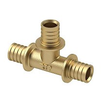 Тройники латунные для PEX-PEX труб DN 16-40 PN 16 под надвижную гильзу РосТурПласт купить в Кемерово | "Проконсим"