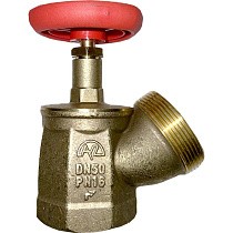 Клапан латунный пожарный КПЛУ DN 50 PN 16 угловой 125гр. м-шт Пензапромарматура купить в Кемерово | "Проконсим"
