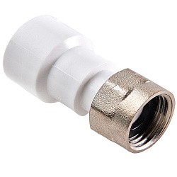  Муфта ПП с накидной гайкой 16-1/2'' PN 25 белая РВК 20610 (930659151) со склада Проконсим в Кемерово