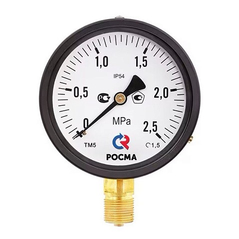 Манометр общетехнический Росма ТМ-510Р.00, до 0,25МПа M20x1,5, 100мм, радиальное присоединение, класс точности 1.5, IP54 купить в Кемерово | "Проконсим" Манометр общетехнический Росма ТМ-510Р.00, до 0,25МПа M20x1,5, 100мм, радиальное присоединение, класс точности 1.5, IP54 купить в Кемерово | "Проконсим"