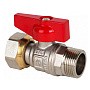 Краны латунные шаровые DN 15-20 PN 40 никелированные бабочка штуцер-накидная гайка MVI BV.531 купить в Кемерово | "Проконсим"