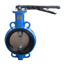 Затвор дисковый поворотный DN 150 PN 16 межфланцевый с диском из чугуна уплотнение-NBR ручной Seagull купить в Кемерово | "Проконсим"