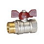 Кран латунный шаровой Temper 88.В-Н.12.Б DN 15 PN 40 бабочка муфта-штуцер купить в Кемерово | "Проконсим"