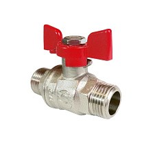 Краны латунные шаровые усиленные 11Б27фт1М DN 15-20 PN 40-63 бабочка штуцер-штуцер Valfex Premium.219.NB1 купить в Кемерово | "Проконсим"