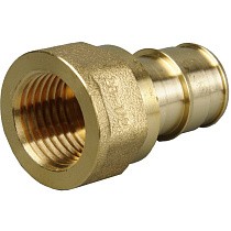 Муфты латунные для PEX труб DN 16-50 PN 10 под надвижную гильзу OP с внутренней резьбой ONE PLUS купить в Кемерово | "Проконсим"