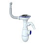 Сифон для мойки Unicorn В431VP, без отвода, 3 1/2'' х40 с отводом для стиральной машины, круглый перелив купить в Кемерово | "Проконсим"