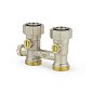 Узелы нижнего подключения VARMEGA VM138 DN20 прямой однотрубный 3/4''x3/4'' евроконус, с байпасом муфта-штуцер купить в Кемерово | "Проконсим"