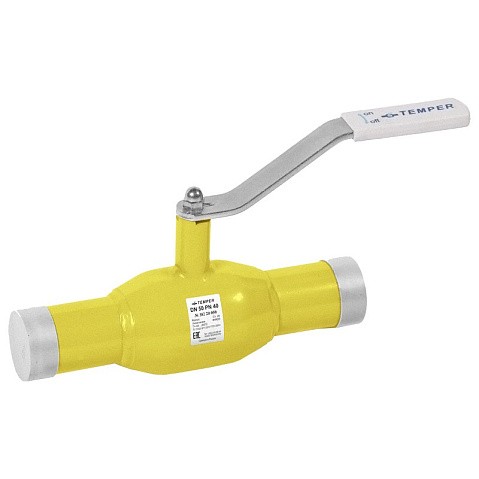 Краны шаровые газовые DN 15-100 PN 25-40 полнопроходные приварные Temper купить в Кемерово | "Проконсим"