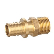 Муфты латунные для PEX труб DN 16-32 PN 16 под надвижную гильзу с наружной резьбой PLP купить в Кемерово | "Проконсим"