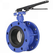 Затворы чугунные дисковые DN 50-200 PN 10(16) фланцевые с чугунным диском рычаг СибЗТА купить в Кемерово | "Проконсим"