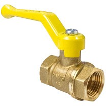 Краны латунные шаровые газовые 11Б27фтМ DN 15-50 PN 25-40 рычаг муфта-муфта Valfex.271.LR3 купить в Кемерово | "Проконсим"