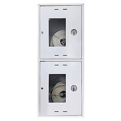  Шкаф пожарный ШПК-320-21 НОБ навесной открытый белый (540х1300х230) (930004033) со склада Проконсим в Кемерово