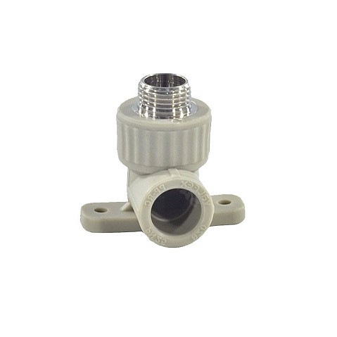 Угольник для смесителя НР VALFEX 25 PN 25 G-1/2'' НР серый купить в Кемерово | "Проконсим"