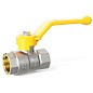 Кран латунный шаровой LD Pride GAS DN40 PN 25 никелированный рычаг муфта-муфта купить в Кемерово | "Проконсим"