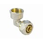 Угольник латунный для PEX труб 16-1/2'' PN 10 обжимной никелированный Valfex VF.352.N  купить в Кемерово | "Проконсим"