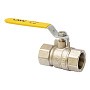 Кран латунный шаровой газовый MVI BV.811 DN 15 PN 25 никелированный полнопроходной муфта-муфта рычаг купить в Кемерово | "Проконсим"