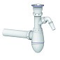 Сифон для умывальника Unicorn А310V, 40х40 прямой отвод, 1 1/2'' х40 чаша из нержавеющей стали с отводом для стиральной машины купить в Кемерово | "Проконсим"
