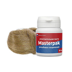 картинка Набор уплотнительный паста +лён для воды, пара 25гр+ 7гр Masterpak интернет-магазин оптовых поставок Проконсим являющийся официальным дистрибьютором в России 