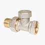 Клапан запорно-регулирующий Raditec DN 15 PN 16 прямой G1/2'' Kvs = 1,41 м3/ч для радиатора, 120гр. купить в Кемерово | "Проконсим"