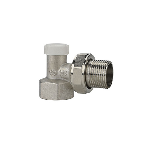 Клапан радиаторный VARMEGA VM10203 DN20 PN10 угловой настроечный G-3/4'' муфта-штуцер купить в Кемерово | "Проконсим"