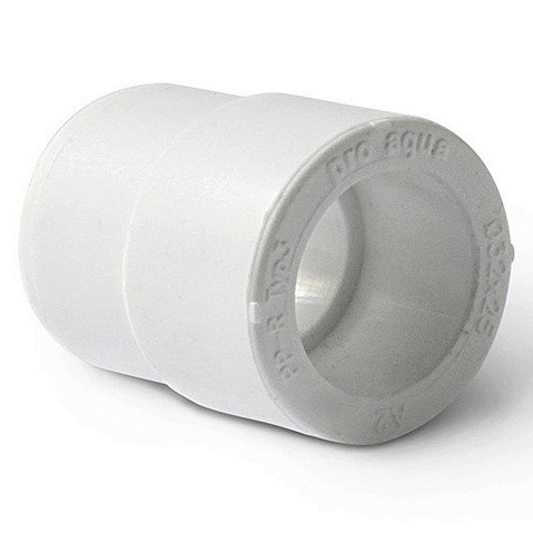 Муфта переходная ПП 63-40 PN 25 штуцер-муфта белая Pro Aqua PA12536P купить в Кемерово | "Проконсим"