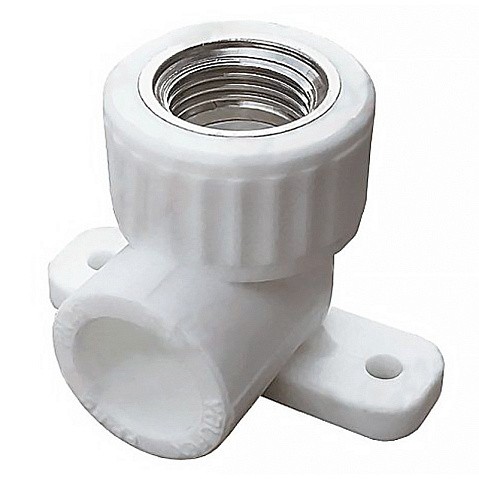 Угольник установочный ПП 25-1/2'' PN 25 с внутренней резьбой белый VALFEX  купить в Кемерово | "Проконсим"