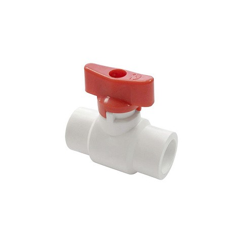 Краны шаровые ПП DN 20-25 PN 25 полупроходные белые с красной ручкой Valfex купить в Кемерово | "Проконсим" Краны шаровые ПП DN 20-25 PN 25 полупроходные белые с красной ручкой Valfex купить в Кемерово | "Проконсим"
