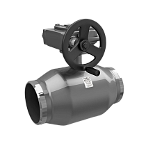 Краны стальные шаровые цельносварные DN 150-400 PN 16-25 приварные с редуктором LD купить в Кемерово | "Проконсим"