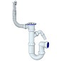 Сифон для мойки Unicorn Y441V, 1 1/2'' х40 без отвода, круглый перелив  с отводом для стиральной машины купить в Кемерово | "Проконсим"