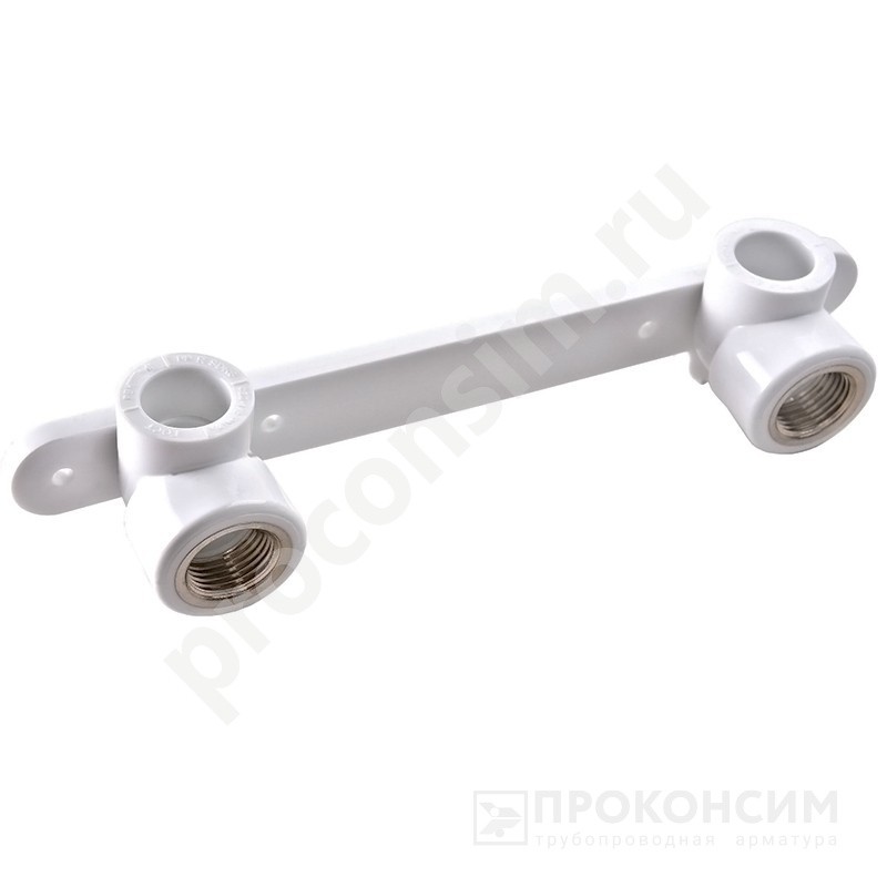 Цена по запросу.  . Угольник установочный ПП 25-1/2'' двойной белый РВК 32008 (930659322) со склада Проконсим в Кемерово