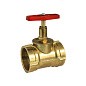 Клапан латунный пожарный прямой DN50 PN16 под газовый ключ муфта-муфта Цветлит купить в Кемерово | "Проконсим"