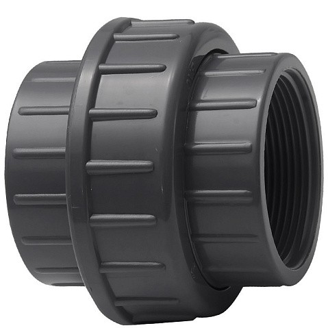 Муфта разборная НПВХ DN 32-1" PN 16 клеевая с внутренней резьбой черная Aquaviva BOG32100 купить в Кемерово | "Проконсим"