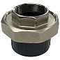 Муфта разборная НПВХ DN 50-1 1/2" PN 16 клеевая с внутренней латунной резьбой черная Aquaviva AQVBBD50F купить в Кемерово | "Проконсим"