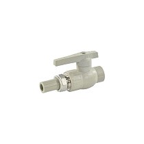 Краны шаровые ПП DN 20-32 PN 25 с односторонним разъемным соединением серые Valfex купить в Кемерово | "Проконсим"