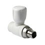 Кран шаровой для радиатора ПП 25-3/4'' PN 25 прямой с американкой белый Pro Aqua PA41010 купить в Кемерово | "Проконсим"