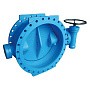 Затвор дисковый поворотный DN 200 PN 10 фланцевый с 2-эксцентриситетом редуктор FAF 38100200 купить в Кемерово | "Проконсим"