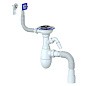Сифон для мойки Unicorn В427, 40х50 гибкий отвод, 3 1/2'' х40 с отводом для стиральной машины, круглый и прямоугольный перелив купить в Кемерово | "Проконсим"