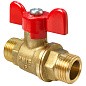 Кран латунный шаровой Valfex.219.LB1 11Б27фт1М DN 15 PN 40 штуцер-штуцер бабочка купить в Кемерово | "Проконсим"