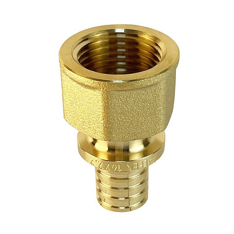 Муфта латунная для PEX труб 16-1/2'' PN 16 S-2,2мм переходная под надвижную гильзу Valfex VF.401.AF купить в Кемерово | "Проконсим"
