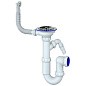 Сифон для мойки Unicorn Y431V, 3 1/2'' х40 без отвода, чаша из нержавеющей стали с отводом для стиральной машины, круглый перелив купить в Кемерово | "Проконсим"
