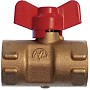 Кран латунный шаровой 11Б27п(М)2 DN 15 PN 16 трёхходовой под манометр G1/2''хG1/2'' муфта-муфта бабочка Пензапромарматура купить в Кемерово | "Проконсим"