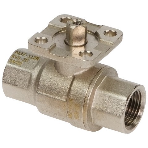 Краны латунные шаровые двухходовые DN 15-50 PN 25-40 никелированные под привод РИДАН AMZ-112R купить в Кемерово | "Проконсим" Краны латунные шаровые двухходовые DN 15-50 PN 25-40 никелированные под привод РИДАН AMZ-112R купить в Кемерово | "Проконсим"