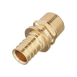  Муфта латунная под надвижную гильзу PEX-НР 25-1/2'' MVI SF.420.0604 (922102205) со склада Проконсим в Кемерово