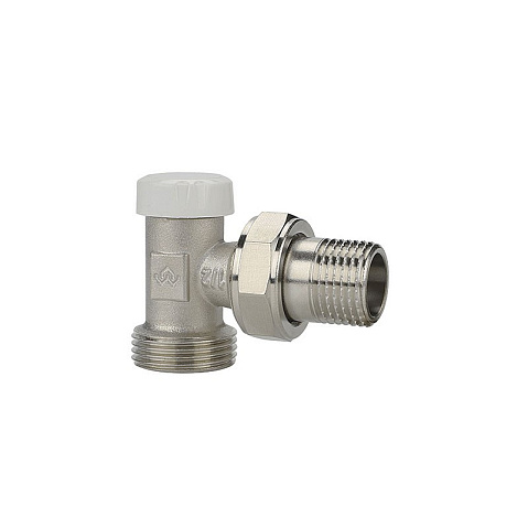 Клапан радиаторный VARMEGA VM10202 DN15x20 PN10 угловой настроечный с еврокомусом G-1/2х3/4'' штуцер купить в Кемерово | "Проконсим"